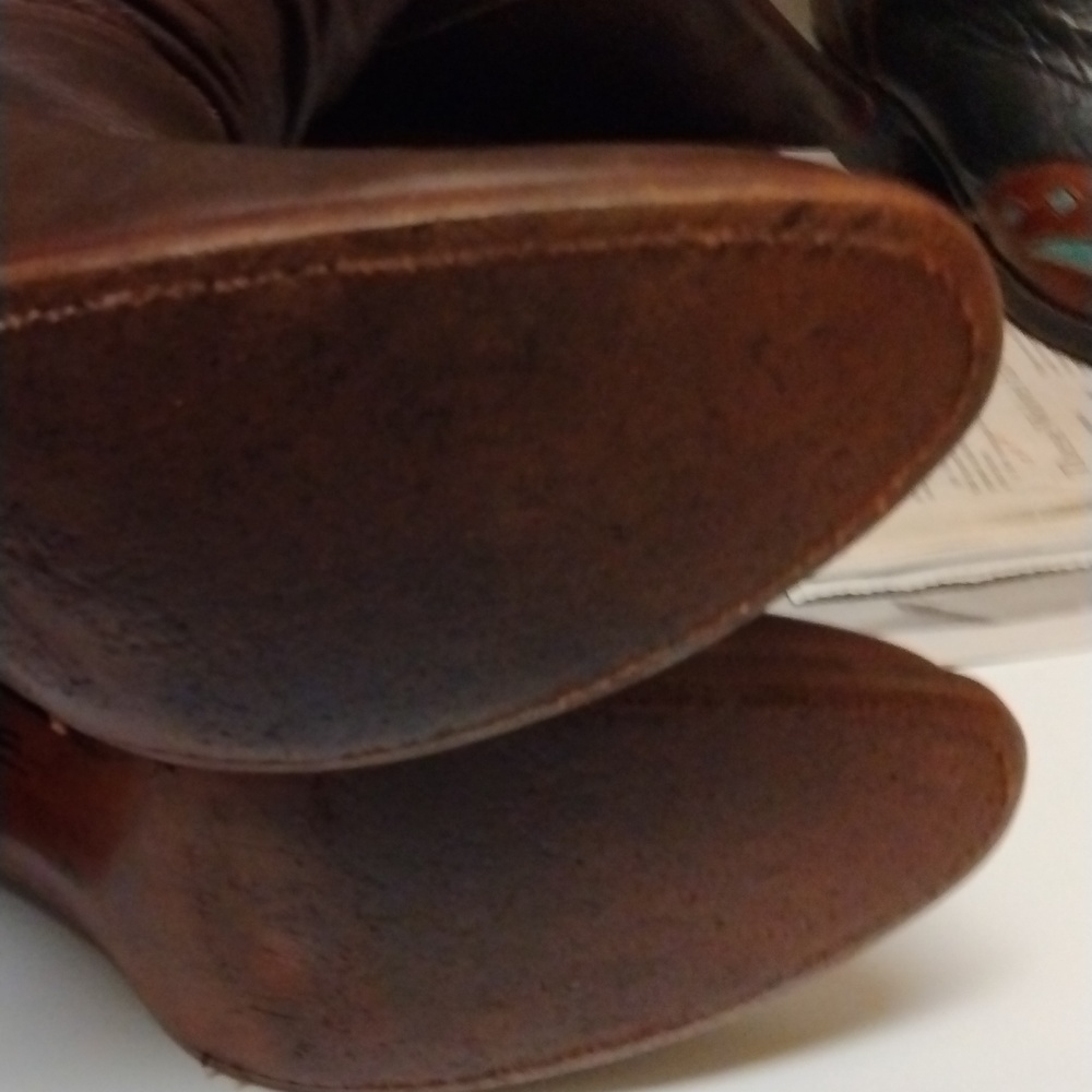 FRYE Vintage Boot made in Spain Slouch boot, Goodyear Welt. Campus sz 9 - Picture 10 of 13
